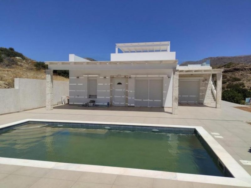 Makry Gialos MIT VIDEO! Kreta, Makry Gialos: Neubau - Bungalow mit Pool und Meerblick zu verkaufen Haus kaufen